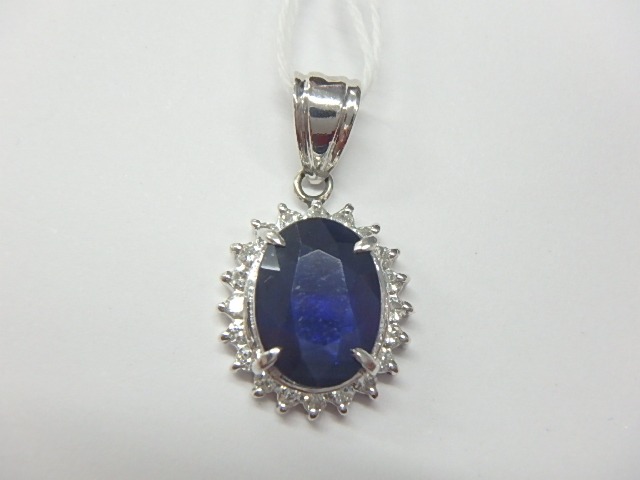 Pt900 サファイア 4.1g 2.630ct 0.26ct