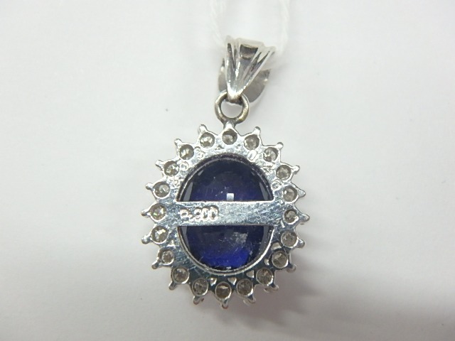 Pt900 サファイア 4.1g 2.630ct 0.26ct