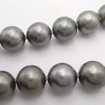 黒蝶パール ネックレス イヤリング silver Pt900 約73.2g 約4.6g丸玉11.7㎜ 丸玉10.57mmパール 真珠 アクセサリー ブラック