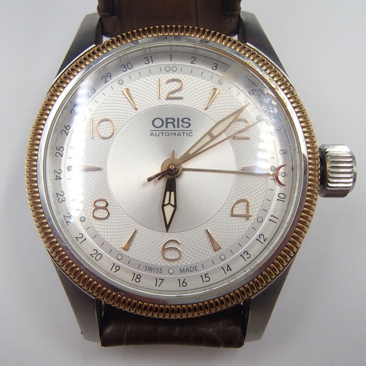 オリス ビッグクラウン ORIS 7679-43 自動巻き 稼働品 箱・説明書等完備