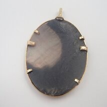 銘有り シュミテット カメオ ブローチ ペンダント トップ K18 約8.2g アクセサリー ペンダントトップ