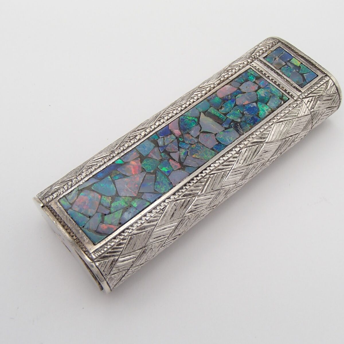 Cartie カルティエ モザイクオパール ガスライター 喫煙具 着火未確認