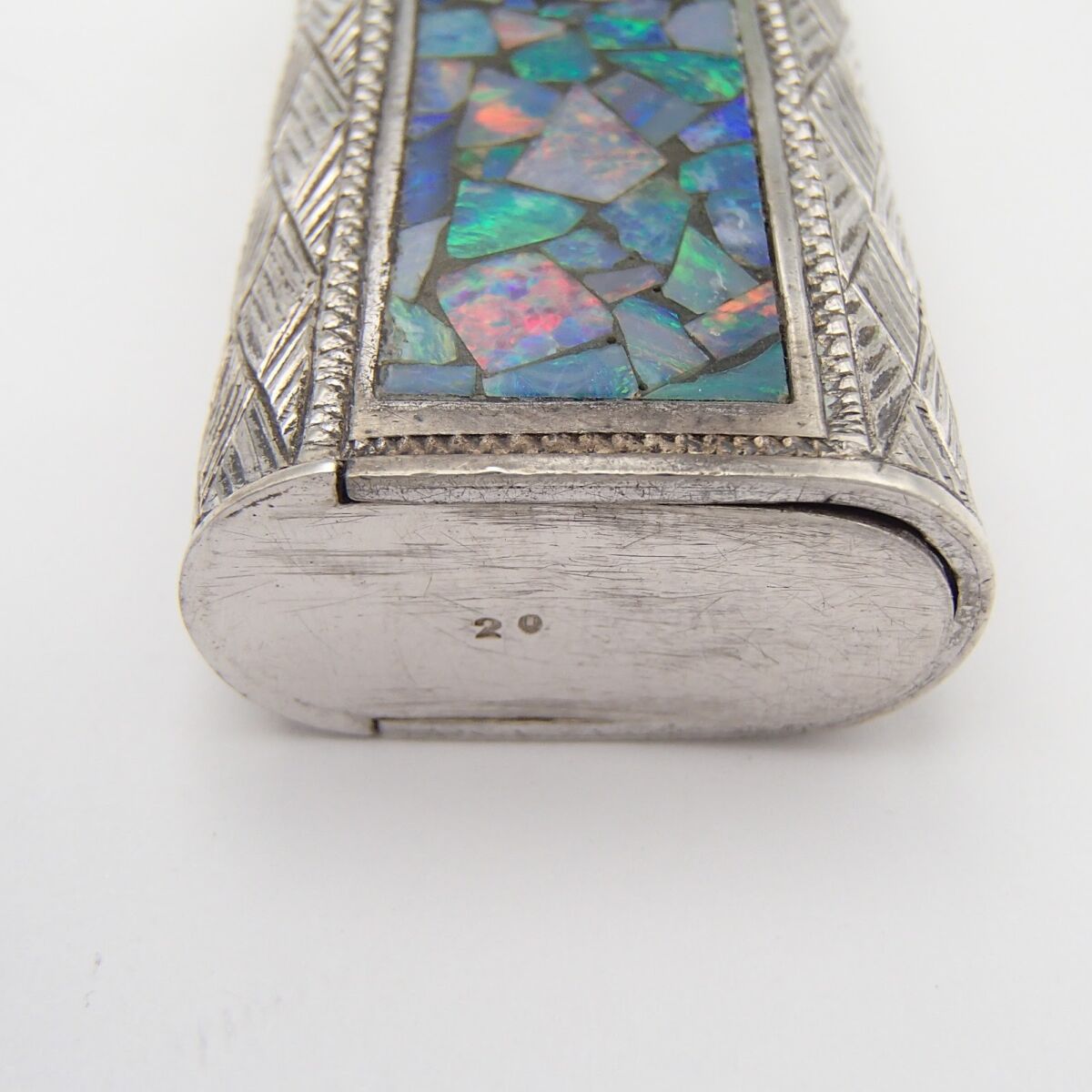 Cartie カルティエ モザイクオパール ガスライター 喫煙具 着火未確認