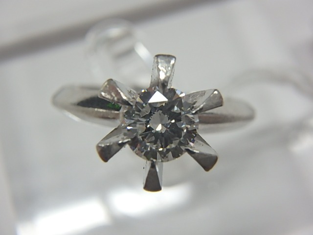 pt850 ダイヤ 4.6g 0.44ct 60500