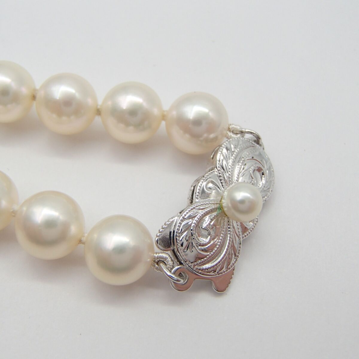 MIKIMOTO ミキモト パール ネックレス silver 約33g 丸玉7.2㎜ 真珠 アクセサリー 箱