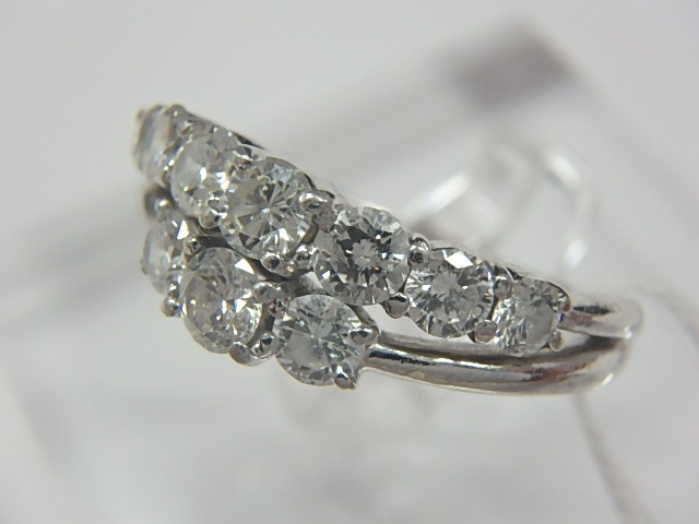 Pt900　ダイヤモンドリング　6.3g　1.00ct