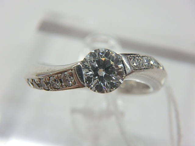 Pt900 6.2g ダイヤモンド 0.406ct 0.23ct