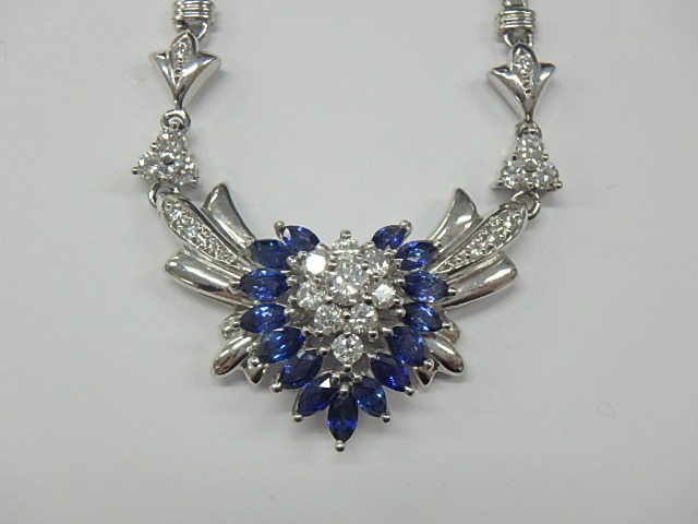 pt900 pt850 サファ 30g 2.81ct 1.12ct 