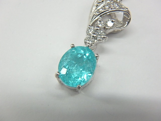 pt900 パライバ 1.8g 0.97ct 0.10ct