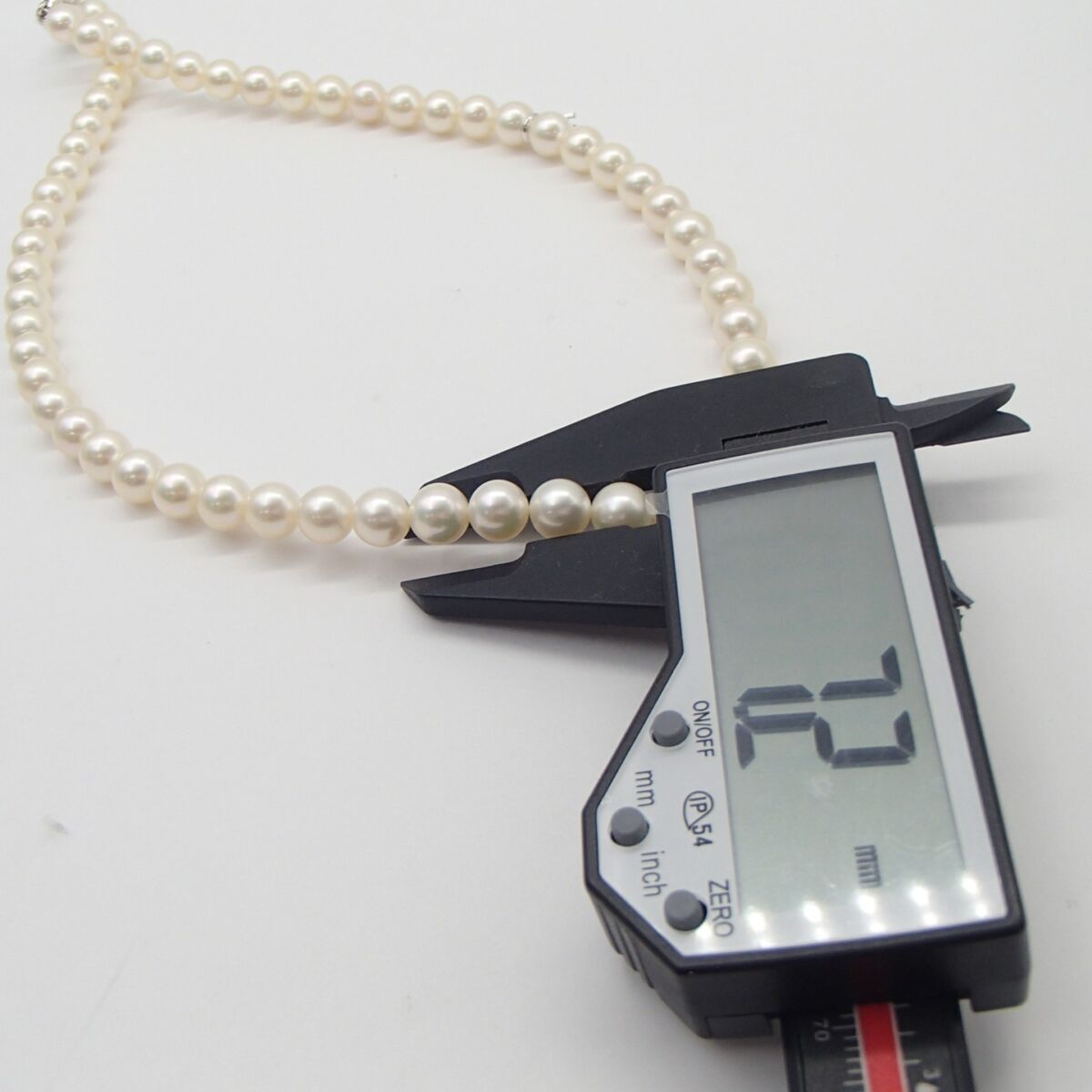 MIKIMOTO ミキモト パール ネックレス silver 約33g 丸玉7.2㎜ 真珠 アクセサリー 箱