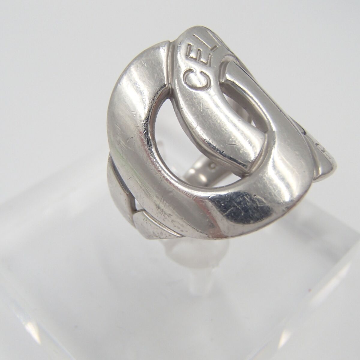 CELINE セリーヌ ロゴ リング Pt900 約18.3g ブランド 指輪 