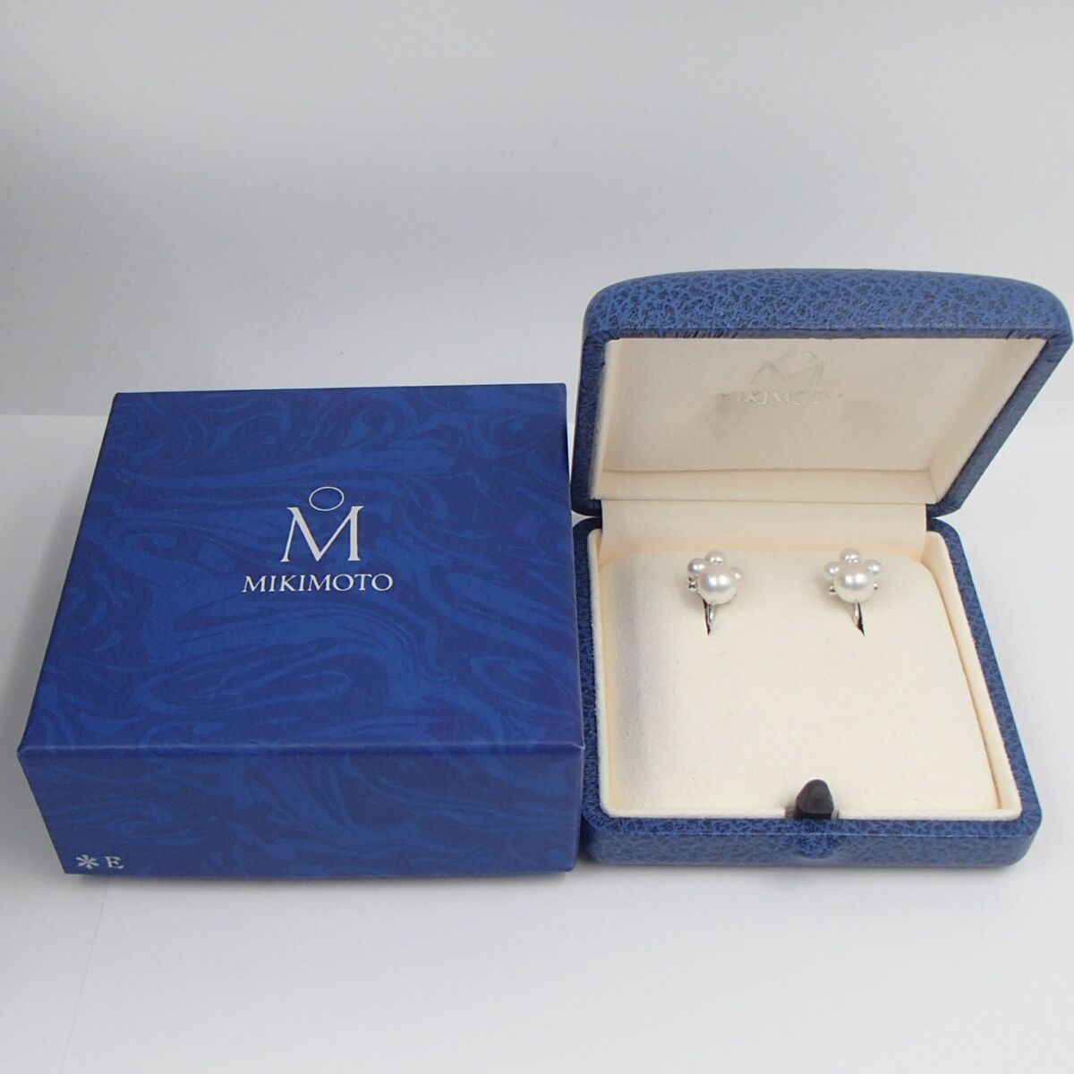 MIKIMOTO ミキモト パール イヤリング K18 750 約5.9g  ダイヤ 真珠 アクセサリー 箱
