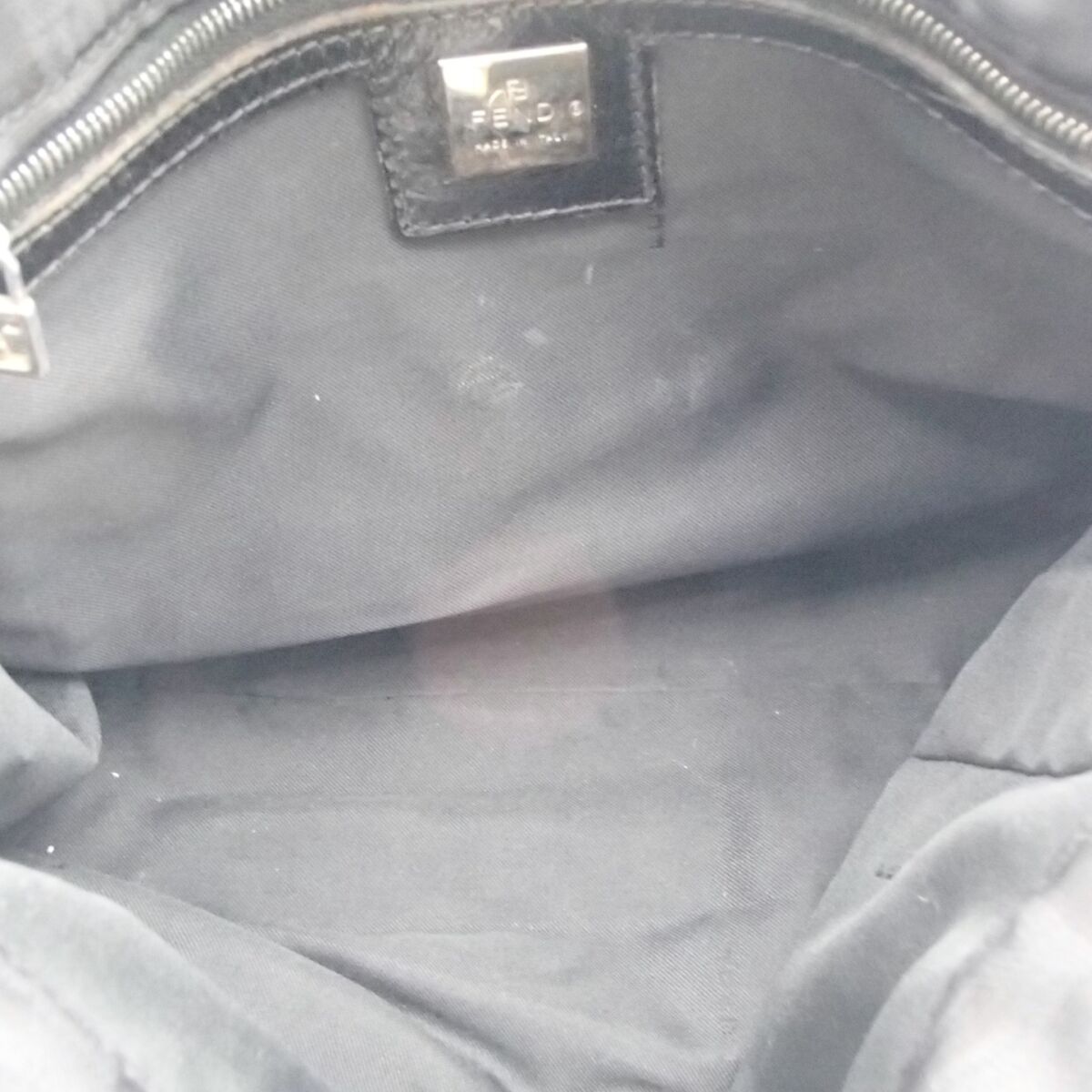 フェンディ ロゴ ズッカ柄 ハンドバッグ ナイロン素材