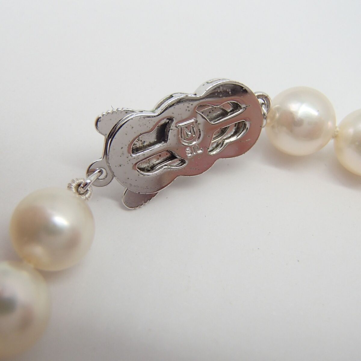 MIKIMOTO ミキモト パール ネックレス silver 約33g 丸玉7.2㎜ 真珠 アクセサリー 箱