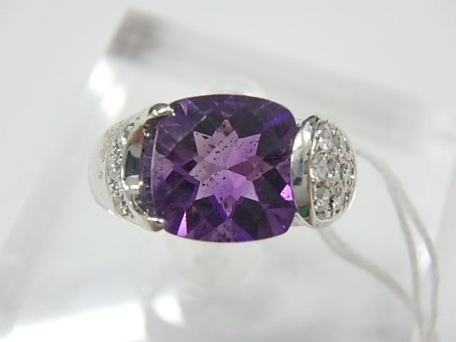 pt900 アメジスト 8.7g 2.81ct 0.22ct