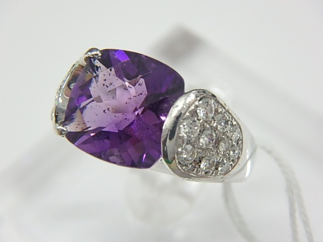 pt900 アメジスト 8.7g 2.81ct 0.22ct