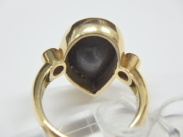 k18 オパール0.57ct D0.13ctリング 8.6g