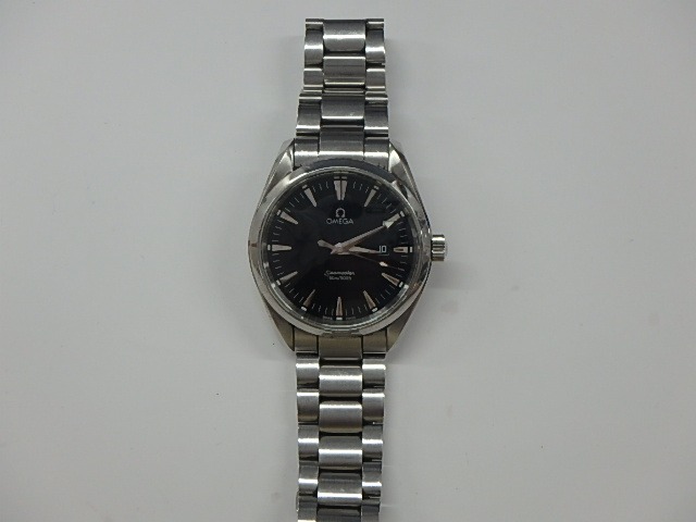 オメガ　OMEGA　シーマスター　Seamaster　150m　Aqua Terra　黒　メンズ　腕時計　