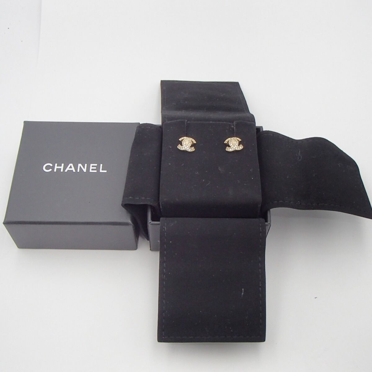 CHANEL シャネル ピアス ラインストーン アクセサリー ブランド ココマーク ココ ヴィンテージ