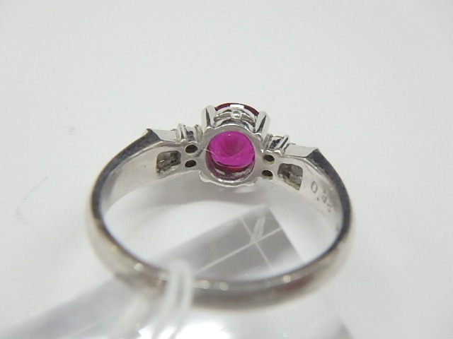 pt900 ルビー 5.0g 0.98ct 0.18ct