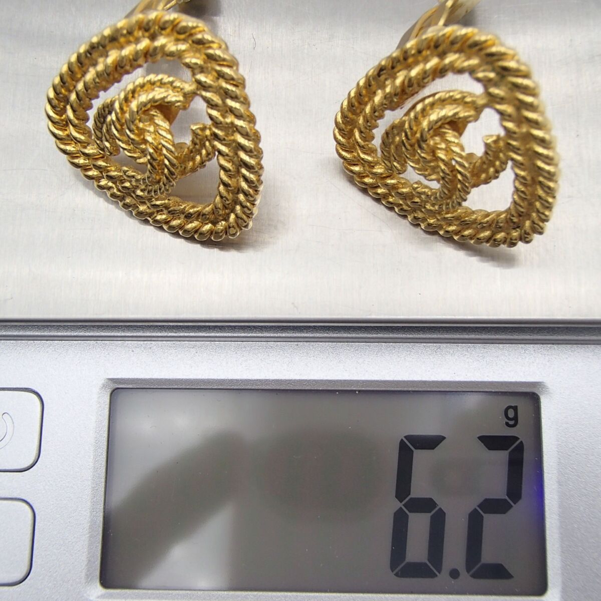 CHANEL シャネル トライアングル イヤリング  アクセサリー ブランド ココマーク ロープ ヴィンテージ