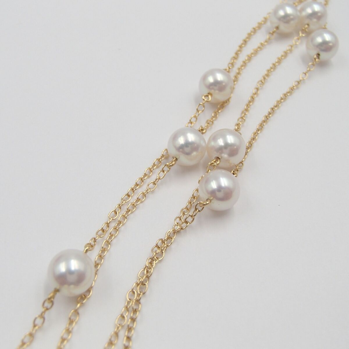 MIKIMOTO ミキモト パール ネックレスK18 750 約9.7g 丸玉6.3㎜