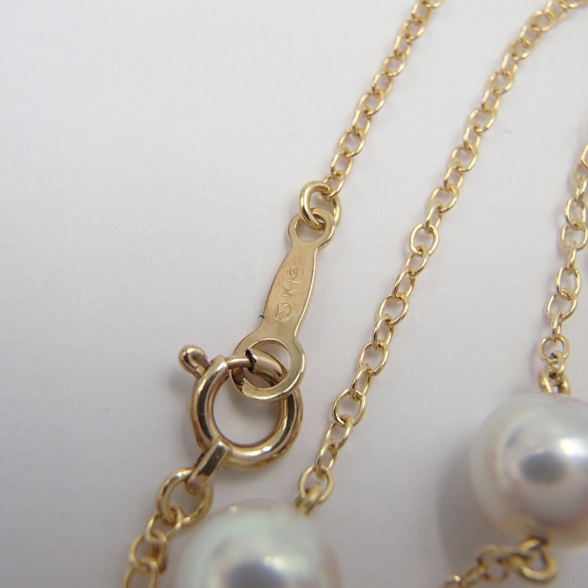 MIKIMOTO ミキモト パール ネックレスK18 750 約9.7g 丸玉6.3㎜