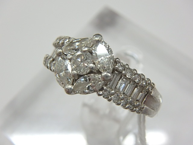 pt900 ダイヤ 6.4g 1.22ct リング