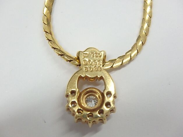 K18 ダイヤネックレス