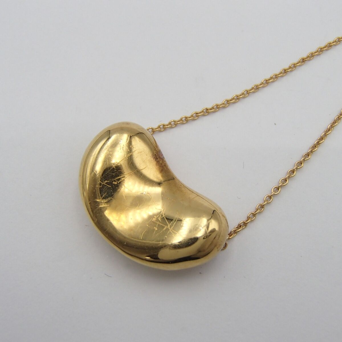 TIFFANY&Co.ティファニービーンズネックレス K18750約6.1gブランドアクセサリー