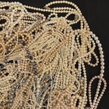 留具 SILVER パール 真珠 ネックレス 他 フェイクパール ルース ブレスレット 等 イミテーション 総重量約3.8kg　