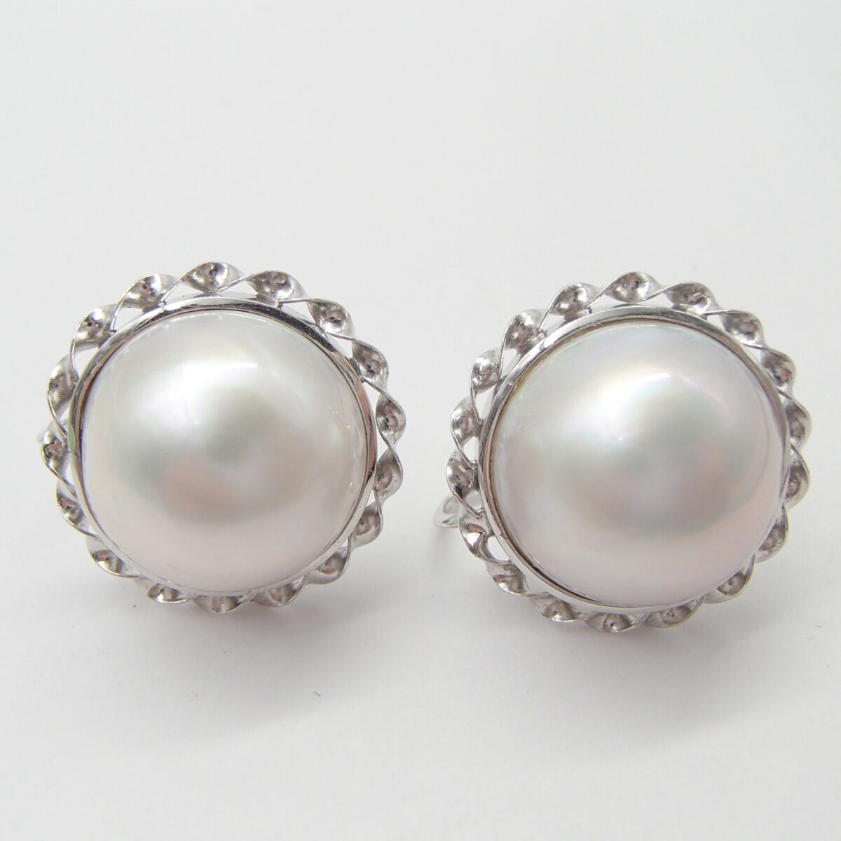 マベパール イヤリング  PT900 約11.5g  真珠 パール アクセサリー