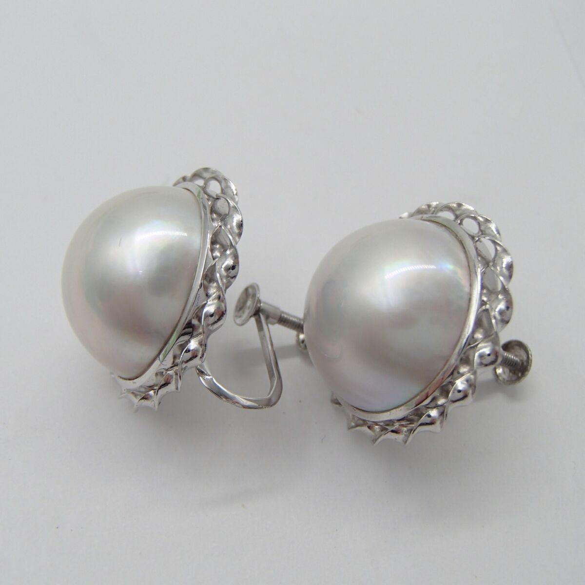マベパール イヤリング  PT900 約11.5g  真珠 パール アクセサリー