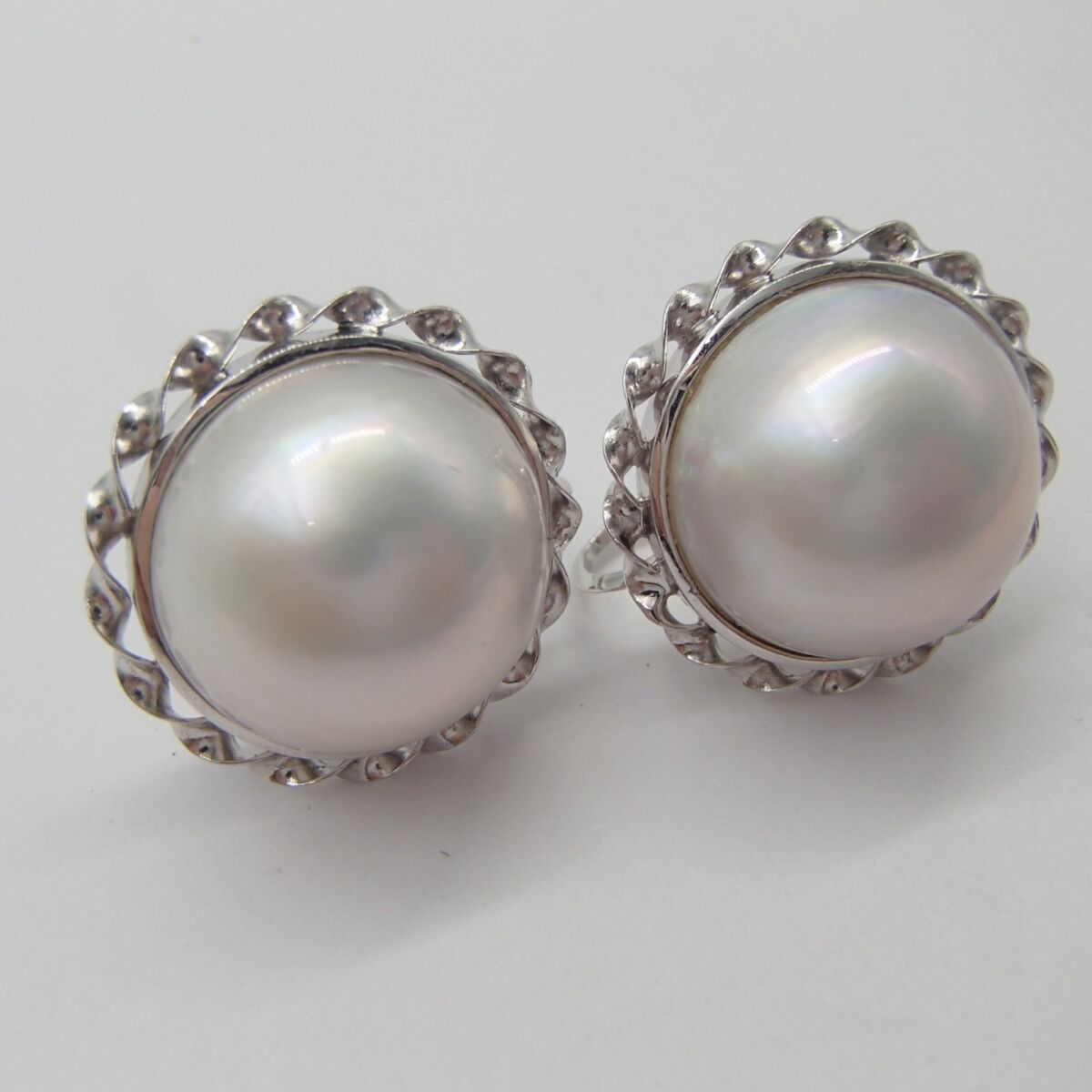 マベパール イヤリング  PT900 約11.5g  真珠 パール アクセサリー