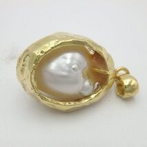 パール ネックレストップ  K18 約9.8g 約12.2㎜  真珠 アクセサリー ネックレス