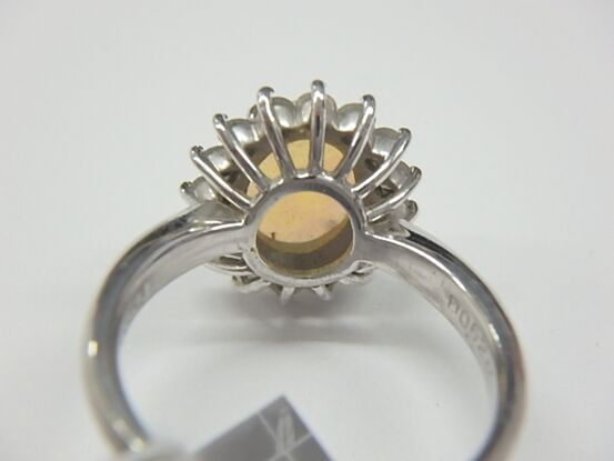 pt900 オパール 6.9g 1.26ct 0.62ct