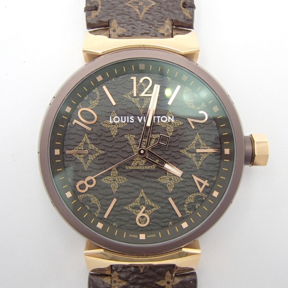 Louis Vuitton ルイヴィトン タンブール QA139　AB2215　SS×PG×モノグラム柄革 稼働品