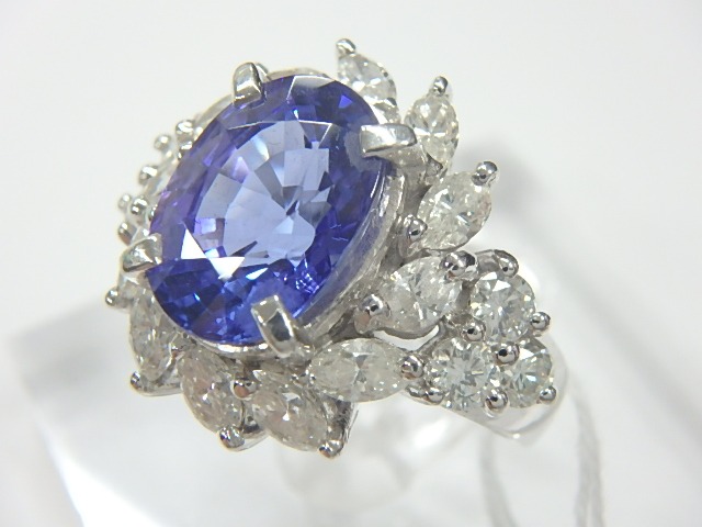 ゾイサイト 4.51ct Ptリング