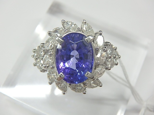 ゾイサイト 4.51ct Ptリング