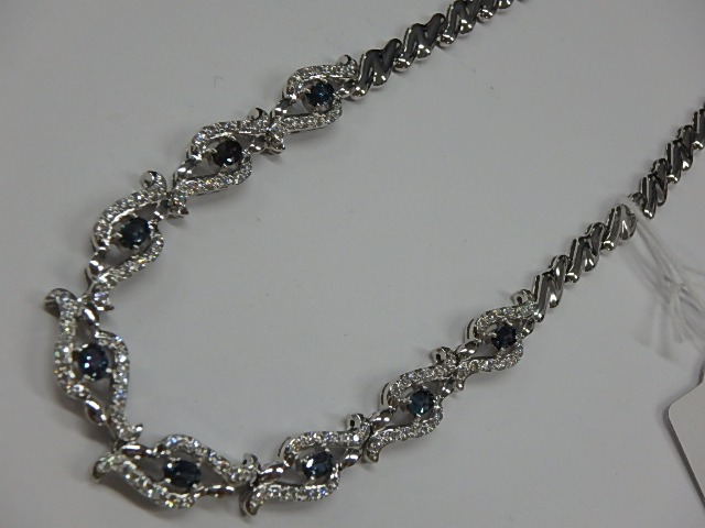 k18wg ネックレス　アレキサンドライト 34g 1.390ct 1.18ct