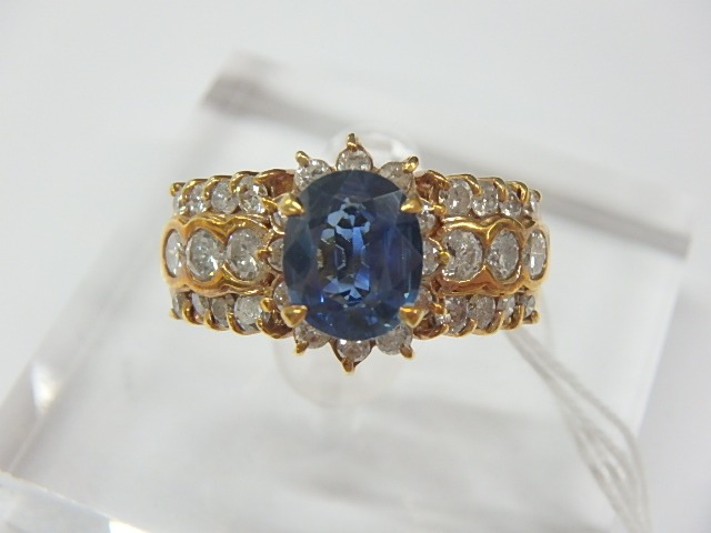 k18 サファイア 7.5g 1.48ct 1.00ct 