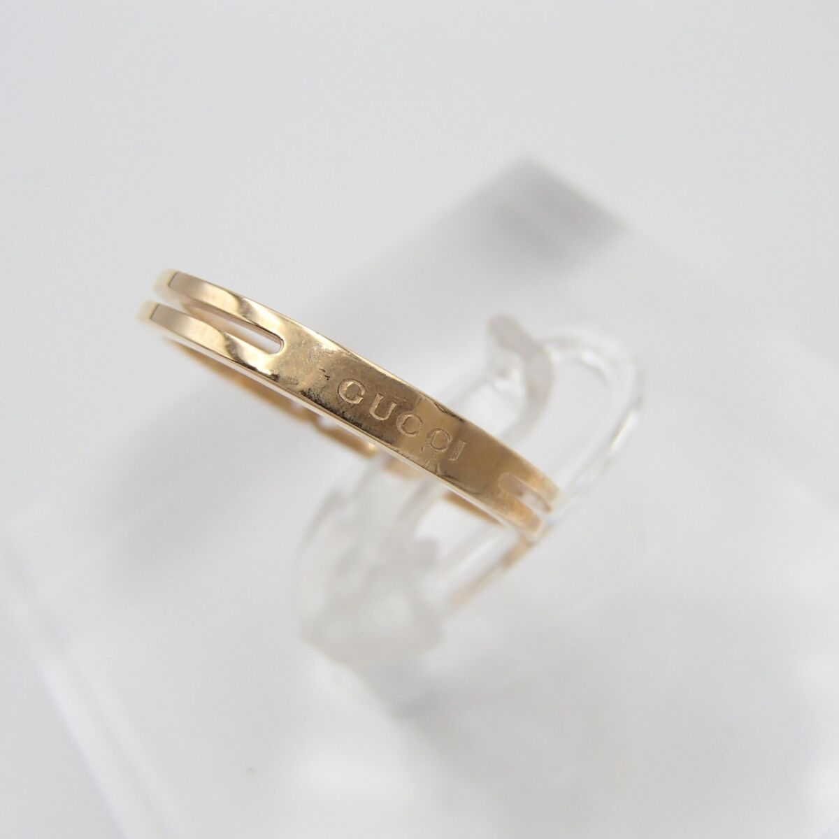 GUCCI グッチ インフィニティリング 指輪 K18 750 1.8g アクセサリー ブランド ヴィンテージ 金 ゴールド