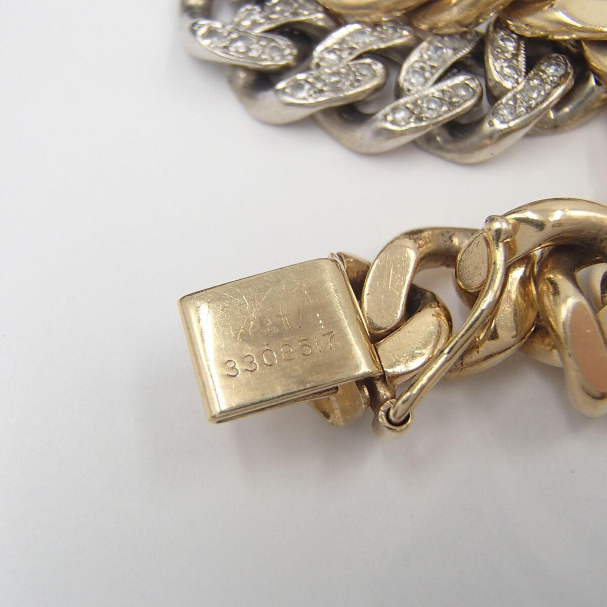 Tiffany&Co. ティファニー ブレスレット 14K 約32.8g  喜平 ダイヤ アクセサリー