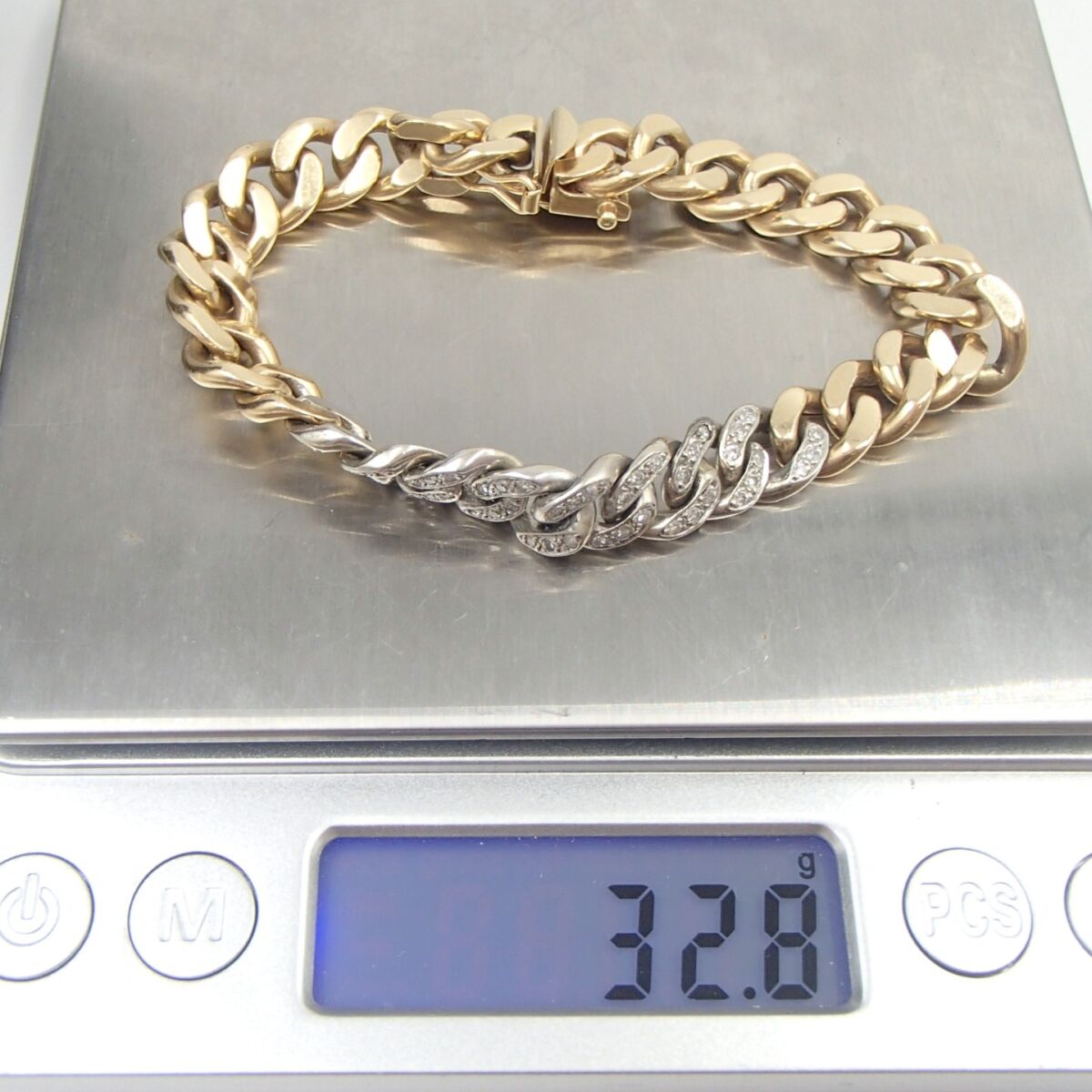 Tiffany&Co. ティファニー ブレスレット 14K 約32.8g  喜平 ダイヤ アクセサリー