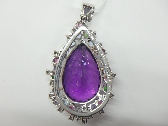 pt900アメジスト23.5g31.34ct