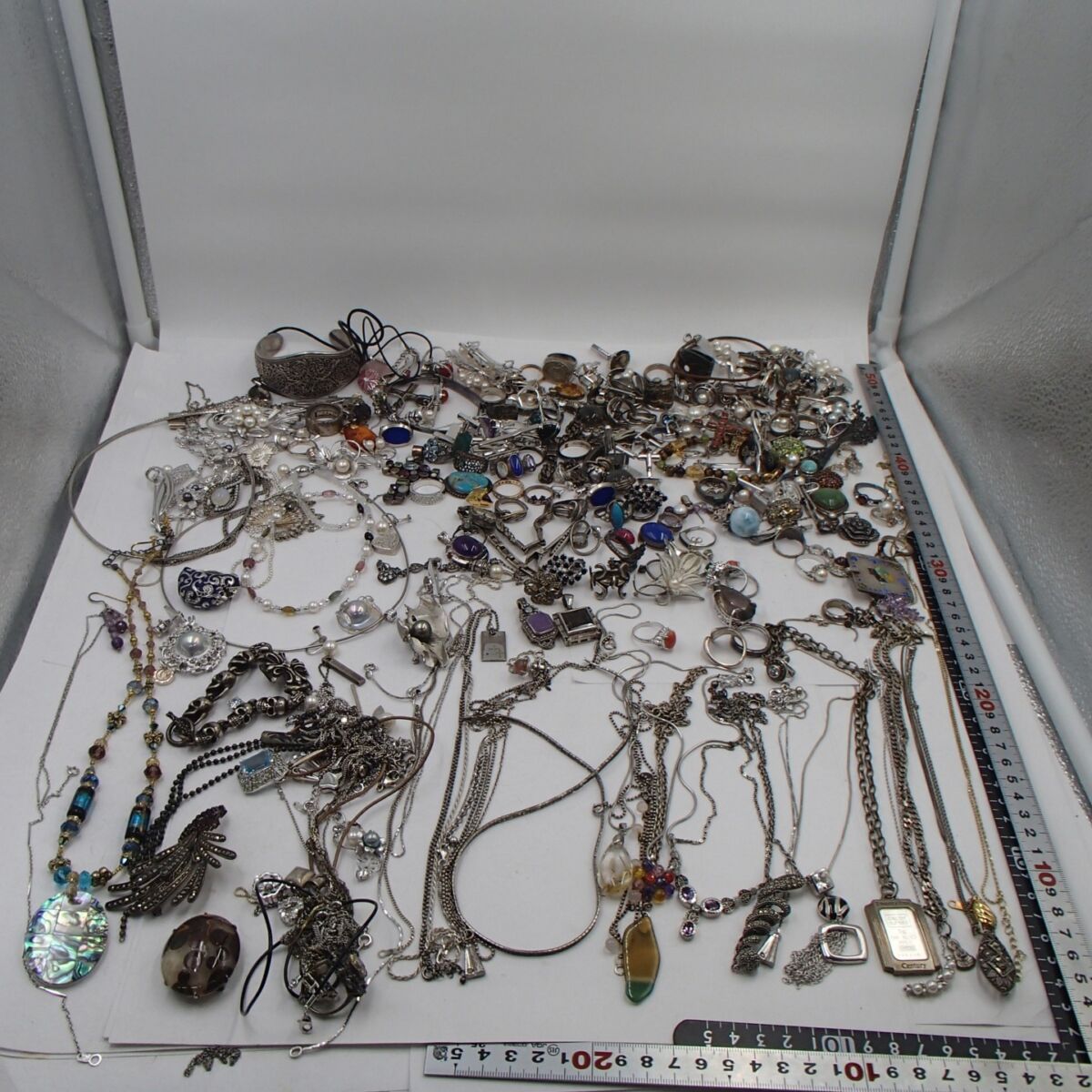 シルバーアクセサリーまとめ　SV925/K10　約1688g/約3.6g　色石ターコイズなど