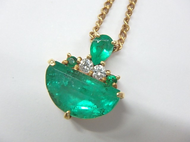 k18 エメ 5.4g 2.06ct 0.08ct 