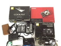 Nikon COOLPIX S6 他 CASIO 等 コンパクトデジタルカメラ まとめ セット 現状品 外箱付き含む