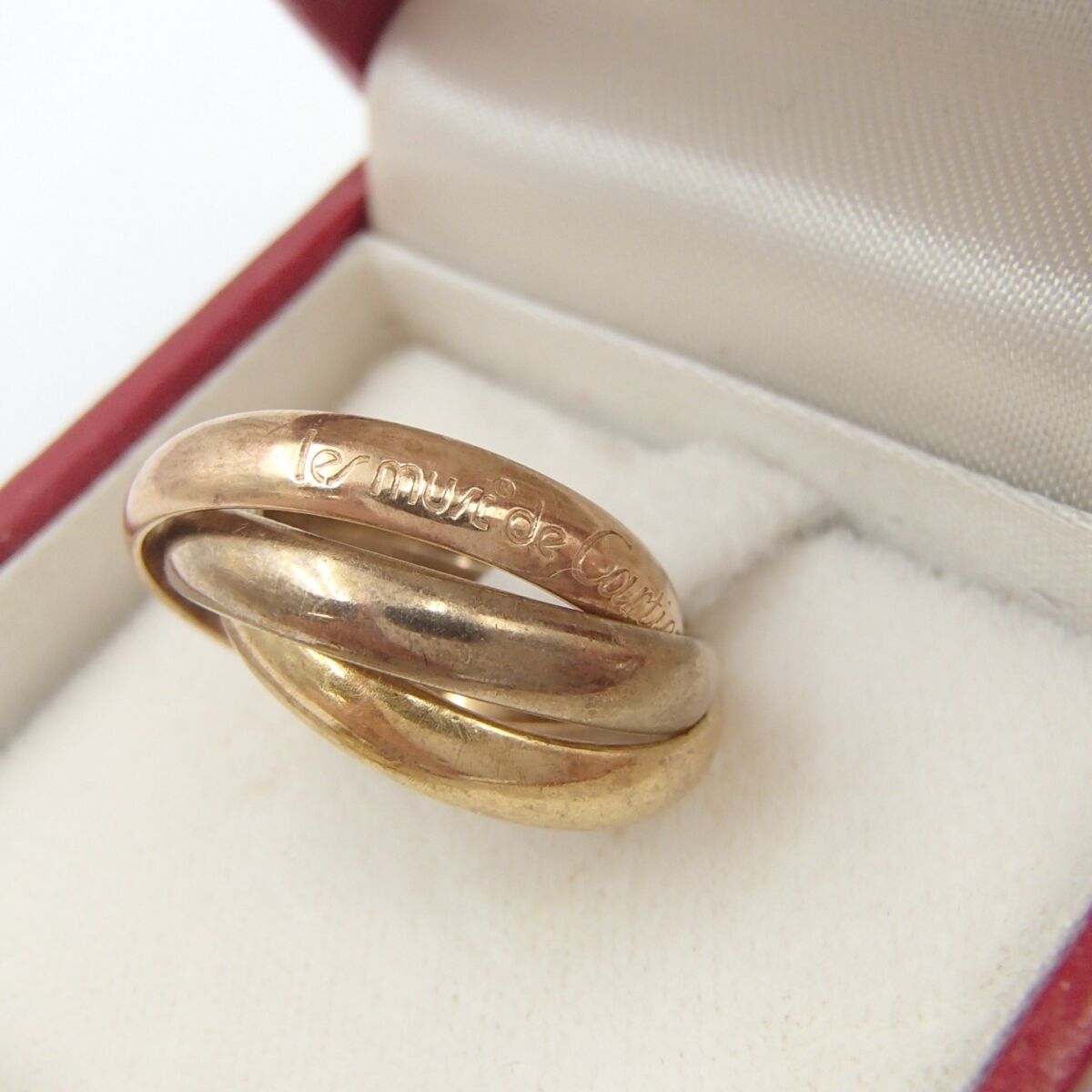 Cartier カルティエ トリニティ 3連 リング  K18 750 約8.5g  指輪 アクセサリー 