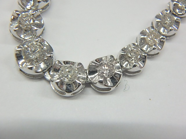 pt900 ダイヤモンドテニスネックレス 20.0g 3.04ct
